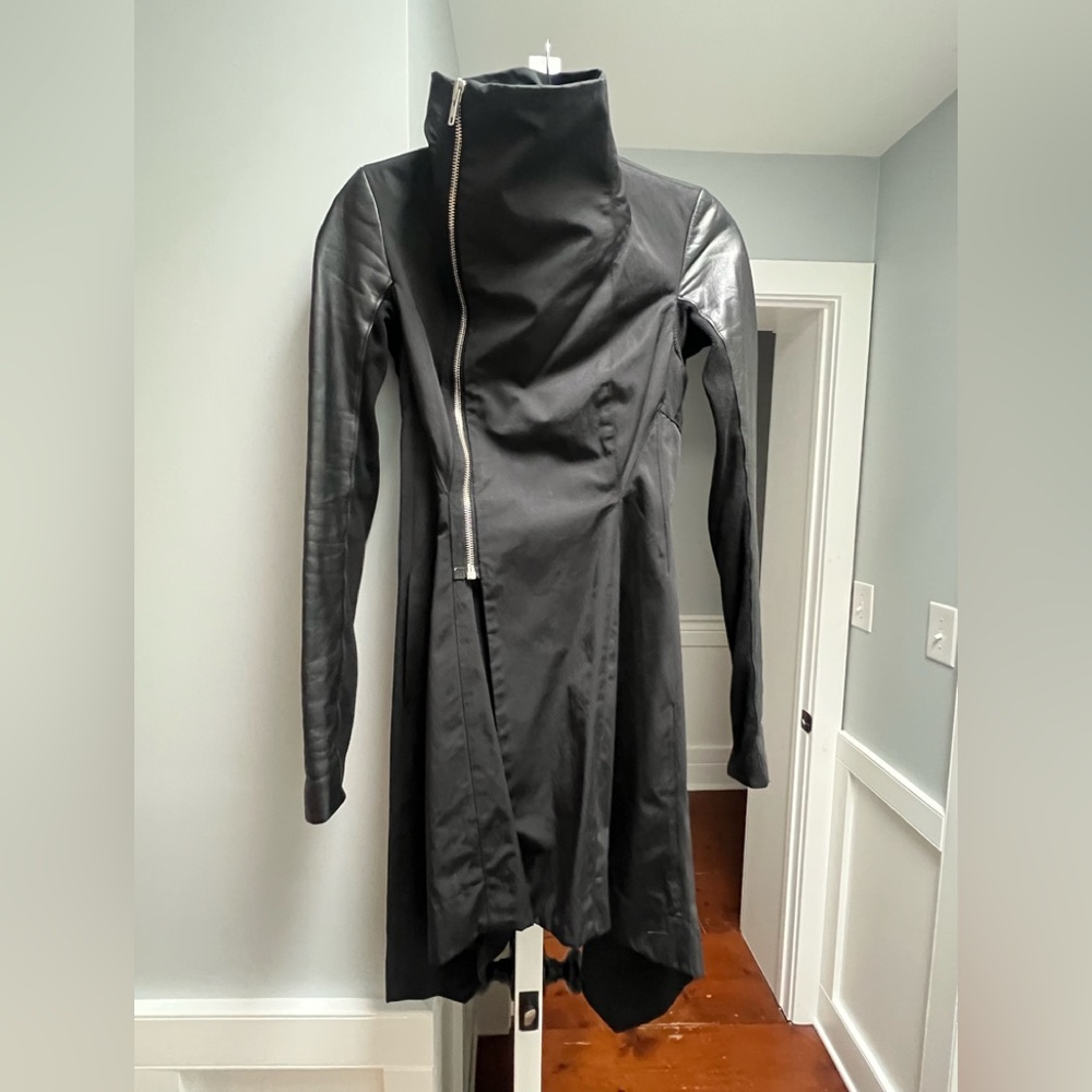 Rick Owens Black Asymetrical Jacket sz 38 XS